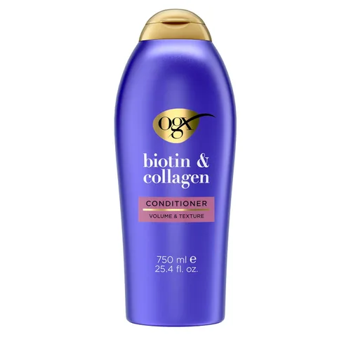 Miniatura 11 de OGX Acondicionador Voluminizador Espeso y Abundante + Biotina y Colágeno, Acondicionador Enriquecido con Nutrientes con Biotina Vitamina B7 que