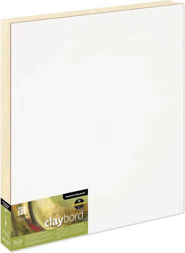 Miniatura 87 de Ampersand Art Supply Panel de pintura de madera: Serie Museo Claybord, 10 "x 10", 2" Perfil con acunado Perfil con cuna de 2