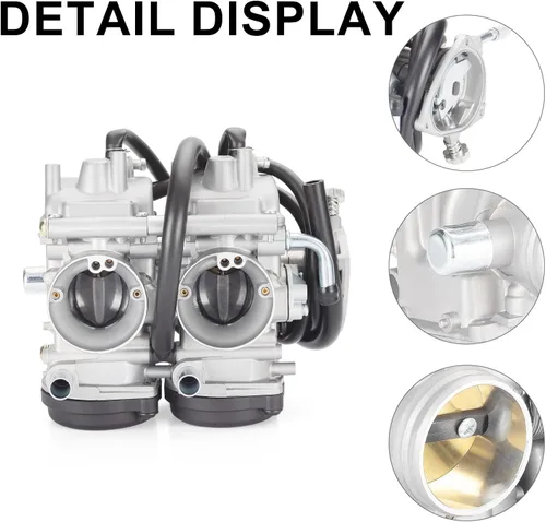 Miniatura 3 de Carburador de carburador y cable del acelerador con colector de admisión para Yamaha Raptor 660 YFM660R 2001-2005