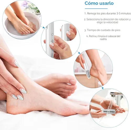 Miniatura 6 de LINKEVAP - Removedor de callos eléctrico para pies, kit profesional de pedicura, limpiador de pies para piel seca, muerta, agrietada y dura, kit