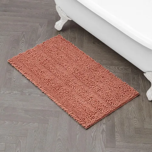Miniatura 53 de Laura Ashley Tapete de baño de chenilla Astor 100% poliéster Decoración de baño premium Lavable a máquina Respaldo TPR Mide 17 x 24 Aqua