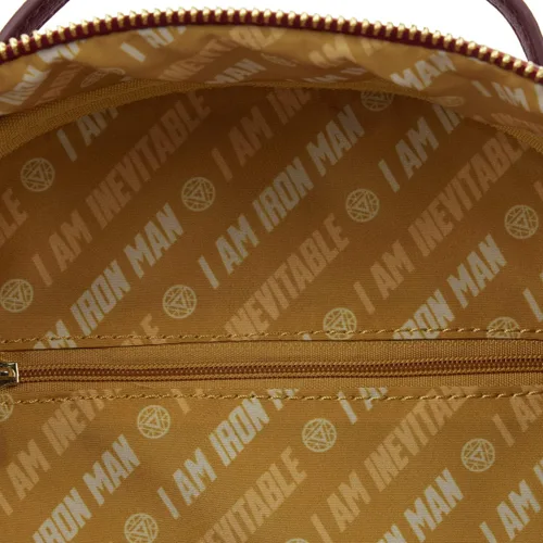 Miniatura 8 de Loungefly Marvel Avengers Iron Gauntlet Infinity Saga Hero Mini Mochila, Rojo -, Bolso de hombro