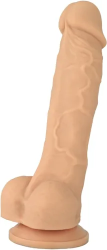 Miniatura 2 de Consolador de silicona realista, con succión. Premium. 6.7 pulgadas. de Naughty., Piel, 1, 1 Carne