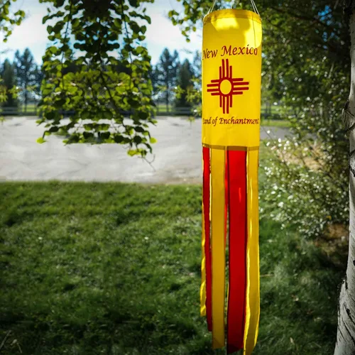 Miniatura 3 de In the Breeze Nuevo México 40" Windsock, bandera del estado al aire libre, 5204 New Mexico