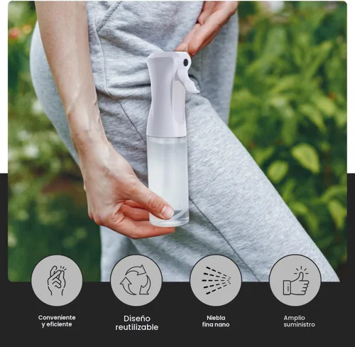 Miniatura 2 de VIGOR PATH Botella de spray continuo – Botella de spray de niebla fina para cabello, plantas, limpieza, mascotas y viajes Botellas de agua