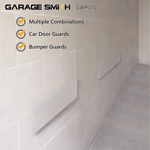 Miniatura 5 de Ampulla Garage Smith Protector de pared de cochera para puertas de automóvil, diseñado en Alemania Blanco