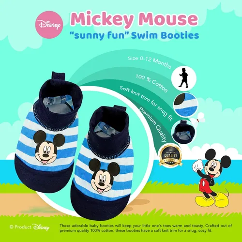 Miniatura 6 de Disney Mickey Mouse Sunny Fun - Gorro de natación y botines de natación de 0 a 12 meses 5013 color azul Azul Patchwork 0-12 meses