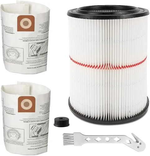Miniatura 7 de Filtro 17816 para aspiradora de taller Craftsman, filtro de aire de reemplazo para filtro de aspiradora húmeda/seca Craftsman para aspiradora Blanco