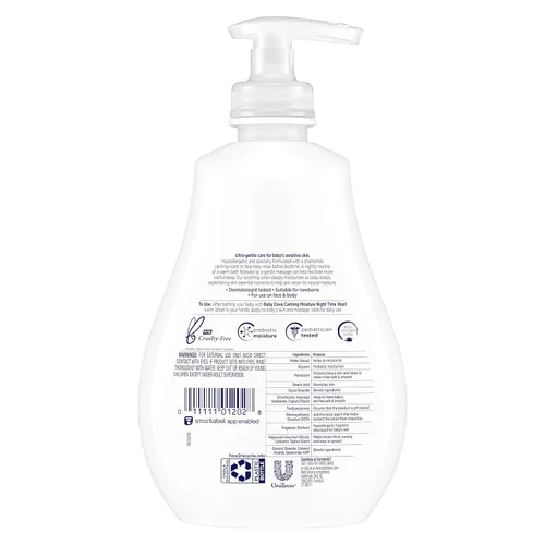 Miniatura 3 de Baby Dove - Loción para bebé para piel sensible de cuidado calmante con fragancia, hidratación hipoalergénica y probada por dermatólogos, 13 onzas