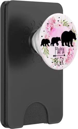 Miniatura 7 de Regalo de mamá oso y 2 cubitos diseño de flores regalo para mamá – PopSockets agarre y soporte para teléfonos y tabletas