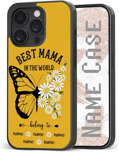 Miniatura 9 de Fundas para teléfono con nombre personalizable, bonita funda para madre abuela para iPhone 11, 12, 13, 14, 15, 16, 17 Pro Max Plus Mini Xr Xs