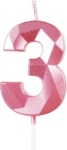 Miniatura 241 de Velas de cumpleaños número 15, velas número 15, velas de feliz cumpleaños de oro rosa para pastel, decoraciones de cobertura de pastel de diseño 3D