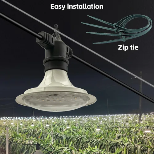 Miniatura 6 de Luces LED de Crecimiento para Exteriores, Luz de Crecimiento de Cadena Impermeable, Luces de Crecimiento de Plantas de Espectro Completo con Cable
