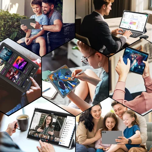 Miniatura 8 de Tableta Android 15 2026 con teclado, 26GB+256GB+2TB Expand, Tablet PC de 10 pulgadas con Gemini AI, Octa-Core, 8000mAh, WiFi 5G, Widevine L1