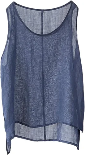 Miniatura 12 de LZJN Camiseta sin mangas para mujer, transpirable, con estampado floral