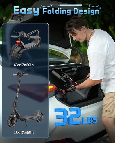 Miniatura 8 de MEGAWHEELS Electric Scooter Negro oscuro