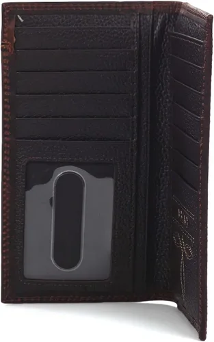 Miniatura 3 de ARIAT Western Wallet Mens Rodeo Center Bump Shield Marrón A3550002
