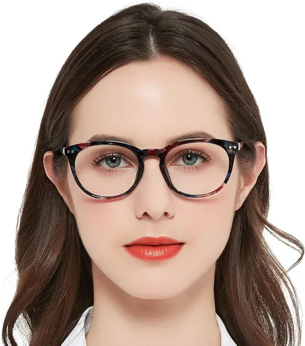 Miniatura 13 de MARE AZZURO Gafas de Lectura Redondas de Gran Tamaño para Mujer, Diseño de Lector 1.00 1.25 1.50 1.75 2.00 2.25 2.50 2.75 3.00 3.50 (Azul, 2.25)
