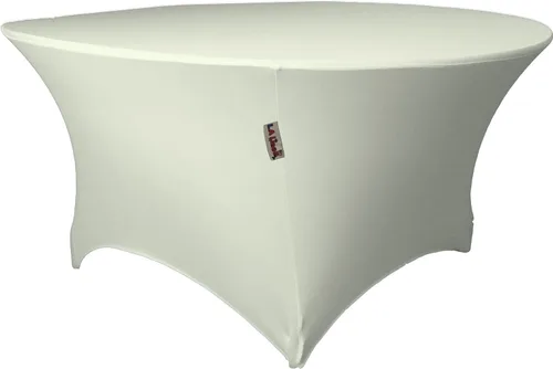 Miniatura 15 de LA Linen Mantel redondo de elastano, 60 x 30 pulgadas, negro