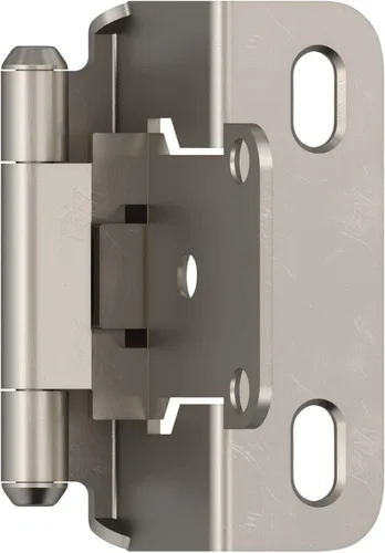 Miniatura 10 de Amerock BPR7540BB Bisagra de gabinete 1/2 pulg (13 mm) superpuesta de cierre automático de envoltura completa de latón pulido para puerta