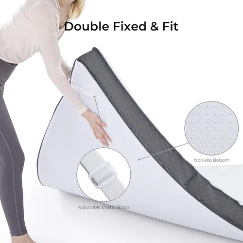 Miniatura 5 de LIKIMIO - Cubrecolchón de 4 pulgadas tamaño Twin XL, de espuma viscoelástica con infusión de gel y ventilación, con certificado CertiPUR-US