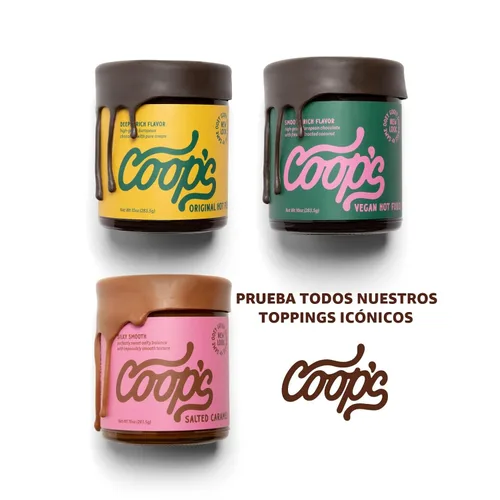 Miniatura 9 de Coop's Dulce caliente original: Gourmet, todo natural, hecho a mano, sin gluten, sin OMG, coberturas de helado de chocolate, helados, postres, 10