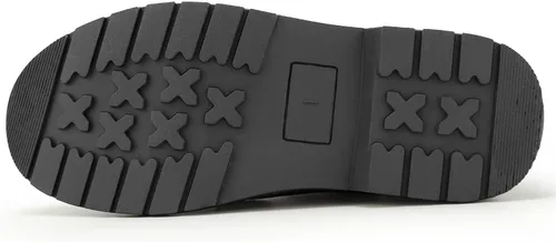 Miniatura 4 de Hawkwell Botas de trabajo de combate de patente para niñas y niños con cremallera lateral (niños pequeñosniños grandesjóvenes), 0 Toddler