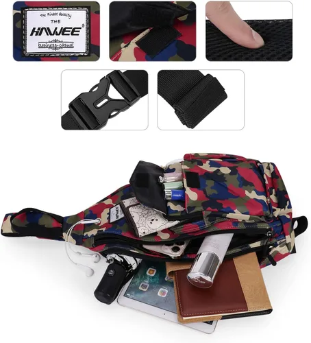 Miniatura 4 de HAWEE Mochila bandolera para mujer, anti-agua, ajustable inclinado