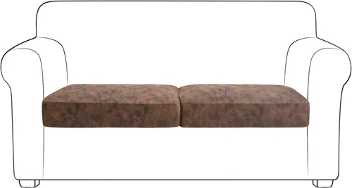 Miniatura 19 de Yates Home Funda de cojín de piel sintética para sofá, impermeable, elástica, para asiento de caravana, sofá biplaza, protector de muebles, funda