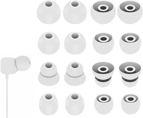 Miniatura 16 de 8 pares de almohadillas Powerbeats Pro, 4 tamaños de repuesto suaves y flexibles en la funda para reducir el ruido de los auriculares de goma