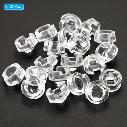 Miniatura 3 de PATIKIL Lente convexa LED de 0.512 in, paquete de 20 lentes de condensador óptico convexo de ángulo de haz de 15 grados para cámaras infrarrojas