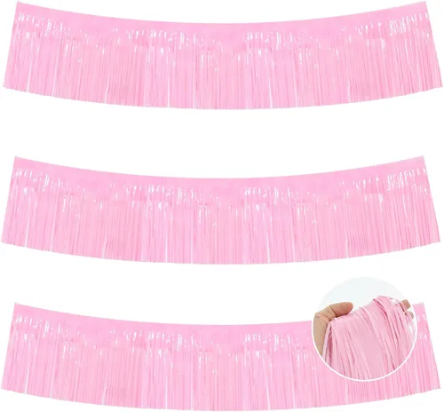 Miniatura 47 de BEISHIDA 3 Paquetes de Guirnalda de Flecos de Lámina Metálica Arcoíris Oscuro para Colgar en la Pared, Banderas de Oropiel para Halloween, Flotas