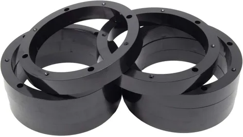 Miniatura 6 de 2 pares de anillos espaciadores de altavoz de plástico de 6.5" - Adaptador de montaje de instalación personalizada de rango medio para subwoofer