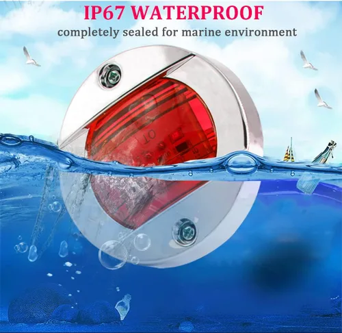 Miniatura 5 de Boaton Luces LED de pesca nocturna, cortesía, cubierta, luces de navegación para barcos, rojo Luces interiores rojas