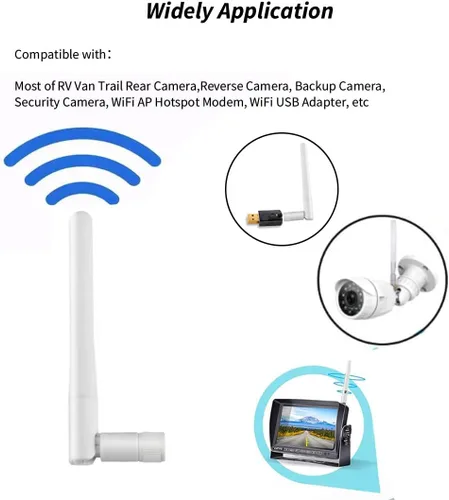 Miniatura 2 de Dual Band WiFi 2.4GHz 5GHz 5.8GHz 3dBi MIMO RP-SMA Antena macho para enrutador WiFi Repetidor Repetidor de señal Tarjeta de red inalámbrica