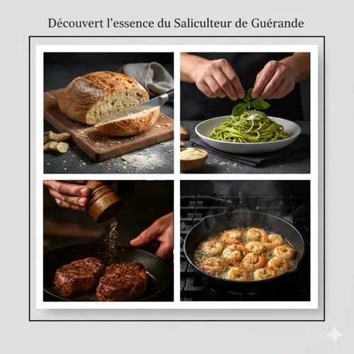 Miniatura 7 de Le Saliculteur - Cosecha celta tradicional, 16 onzas, sal marina gris fina sin refinar, sal mineral orgánica francesa con tarro de vidrio