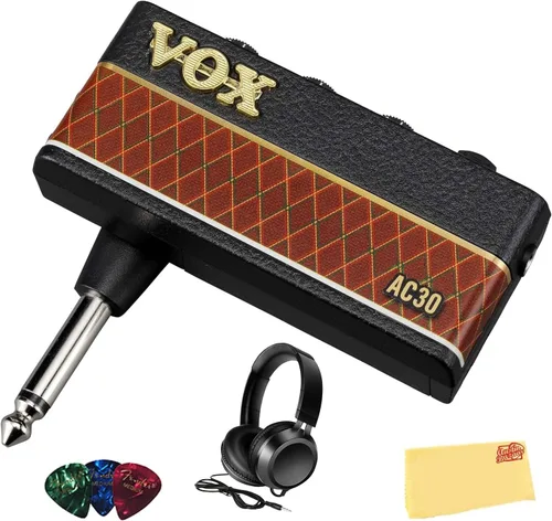 Miniatura 13 de Amplificador de guitarra para auriculares Vox AmPlug 3 - Paquete Boutique con auriculares, púas para guitarra y paño de pulido Austin Bazaar