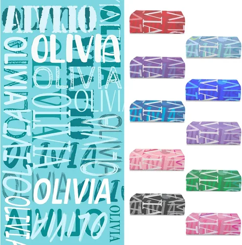 Miniatura 21 de Toallas de playa personalizadas con nombre para niños y adultos, toallas de viaje personalizadas de microfibra para baño y piscina