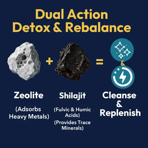 Miniatura 5 de Gotas de Desintoxicación de Zeolita Rhytherolixian – Mineral Shilajit con Ácido Fúlvico y Húmico Limpieza de Hígado e Intestino Suplemento