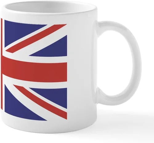 Miniatura 78 de CafePress Born American, British By Hea Taza de café de cerámica de 11 oz (11.0 fl oz)