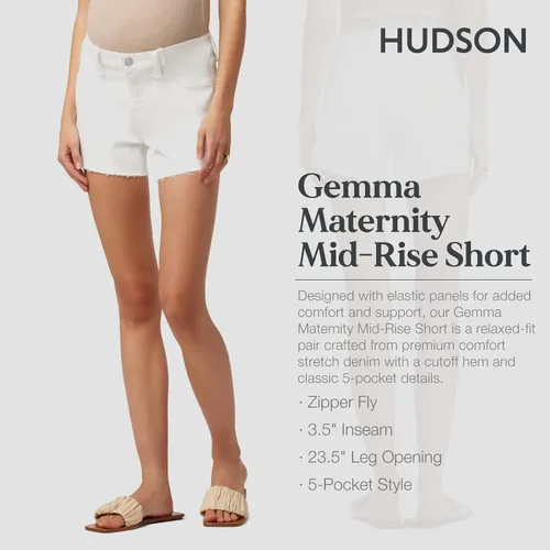 Miniatura 3 de HUDSON Women's Gemma Maternity, Cut Off Jean Short