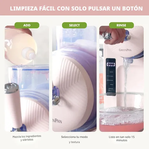 Miniatura 10 de GreenPan Máquina para hacer helados y granizados, suave, sorbete, margaritas, batidos, yogur congelado, sin precongelación, listo en 15 minutos, 6