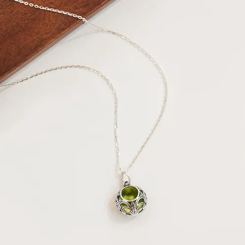 Miniatura 52 de Bottled Up Designs Handmade Vintage Lace Necklace, Recycled Vintage Bottle Glass, Sterling Silver, Eco Friendly, Made in USA, Birthday Gifts