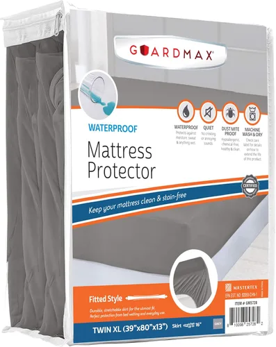 Miniatura 31 de Guardmax Jersey Knitted Sleeper Sofa Size Mattress Protector - Waterproof & Dust Mite Proof Mattress Cover with Stretchable Pockets - Soft
