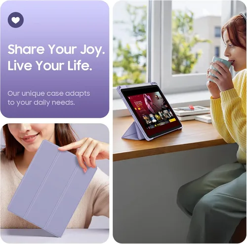 Miniatura 5 de Fintie Funda híbrida delgada para iPad Air de 11 pulgadas M3 (2025) / M2 (2024), iPad Air de 5ª (2022) / 4ª generación (2020) de 10.9 pulgadas, Lila