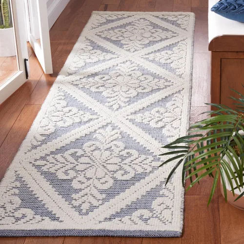 Miniatura 36 de SAFAVIEH Vermont Collection - Alfombra decorativa de 2 pies 3 pulgadas x 4 pies, color marfil, lana hecha a mano, ideal para zonas de alto tráfico