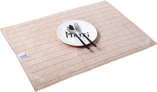 Miniatura 5 de Toallas de cocina de microfibra, suaves, superabsorbentes y sin pelusas, paquete de 8 (colores camello con diseño de enrejado), 26 x 18 pulgadas