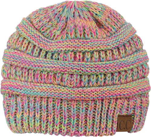 Miniatura 450 de C.C Trendy Warm Chunky Soft Stretch Cable Knit Beanie