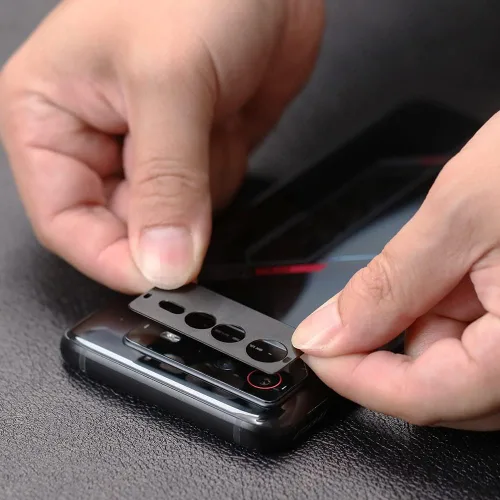 Miniatura 4 de Ibywind Protector de pantalla para Asus Rog Phone 6 5G/Phone 6 Pro 5G 6.78", con protector de lente de cámara de metal, sin burbujas, fácil