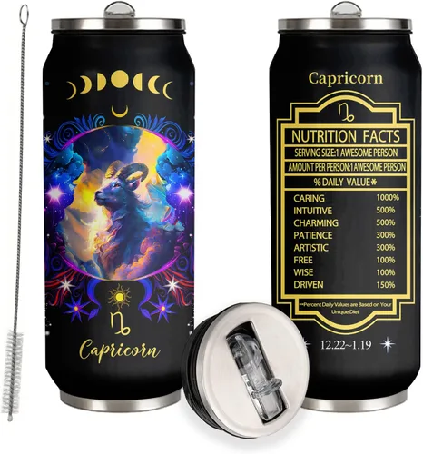 Miniatura 16 de Tumbler de Constelación de Sagitario del Zodiaco de Acero Inoxidable para Hombres y Mujeres Fanáticos de la Astrología Regalos de Cumpleaños Tumbler